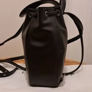 Longchamp | Bags | Longchamp Black Leather Adjustable Back  display picture 3
